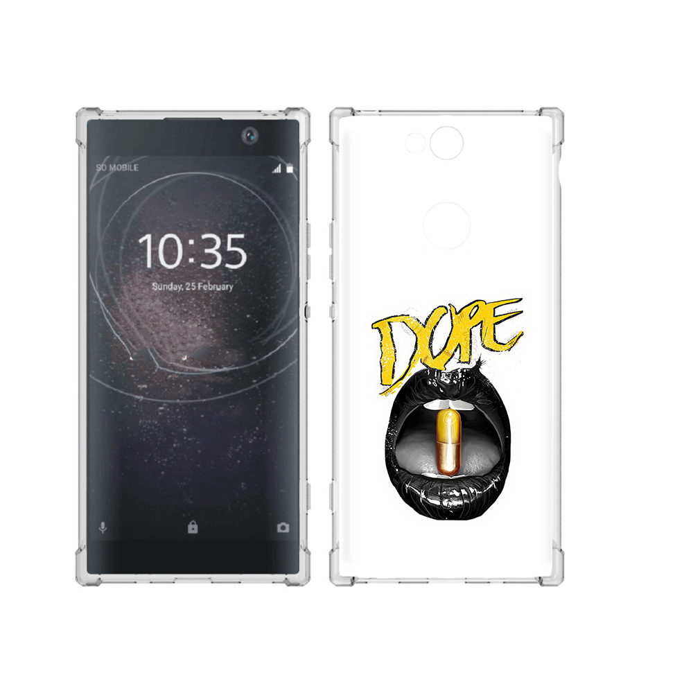 

Чехол MyPads Tocco для Sony Xperia XA2 Plus губы, Прозрачный, Tocco
