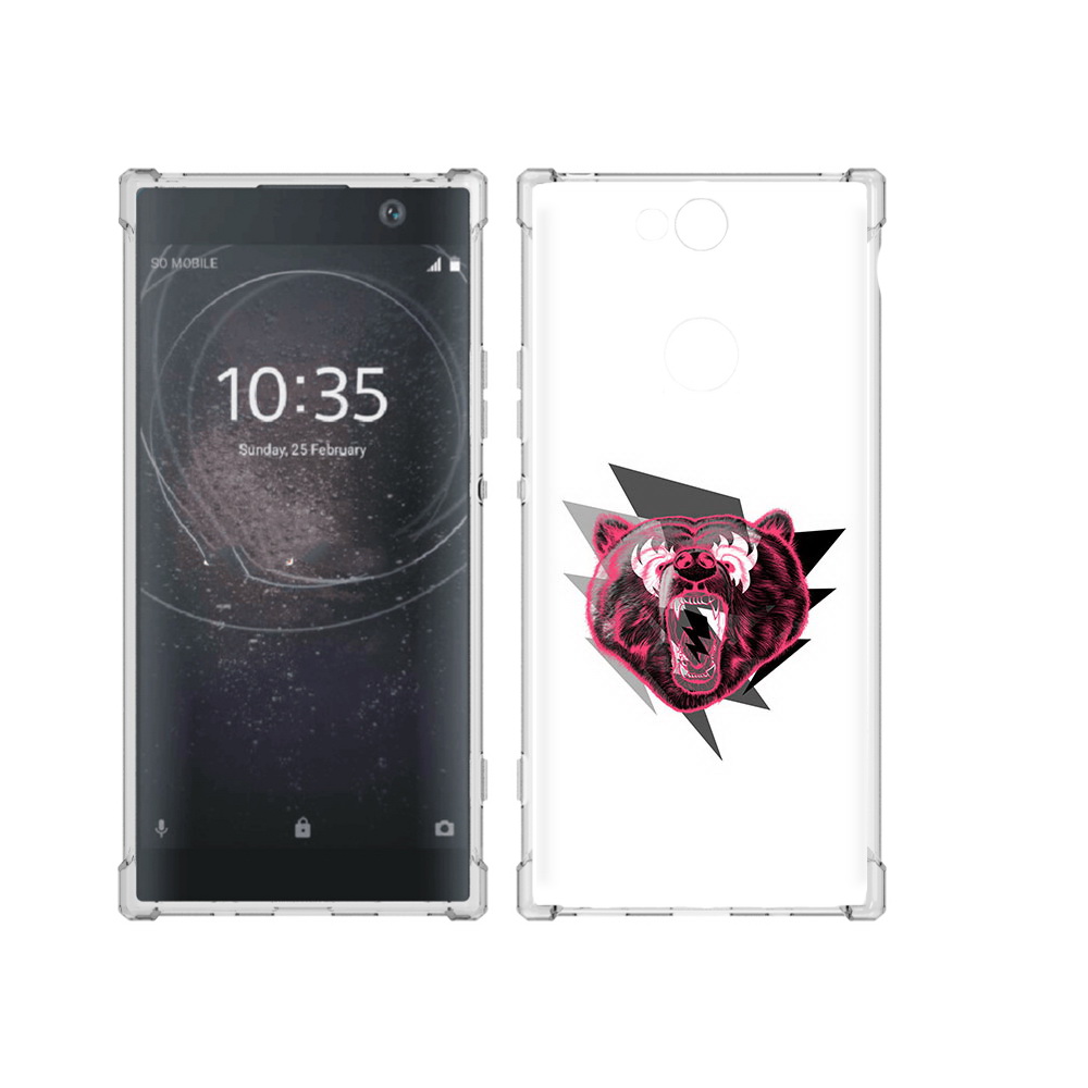 

Чехол MyPads Tocco для Sony Xperia XA2 Plus грозовой медведь, Прозрачный, Tocco