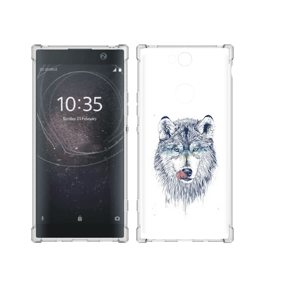 

Чехол MyPads Tocco для Sony Xperia XA2 Plus голодгый волк, Прозрачный, Tocco