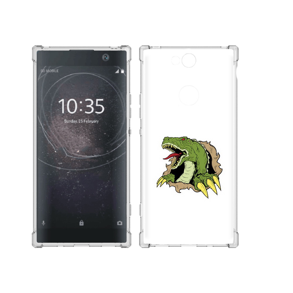

Чехол MyPads Tocco для Sony Xperia XA2 Plus годзила, Прозрачный, Tocco