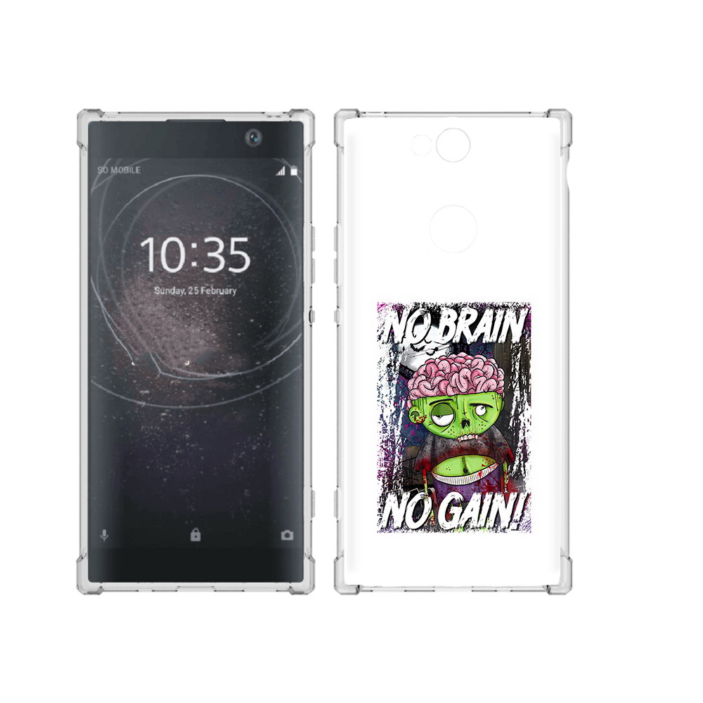 

Чехол MyPads Tocco для Sony Xperia XA2 Plus глупый зомби, Прозрачный, Tocco