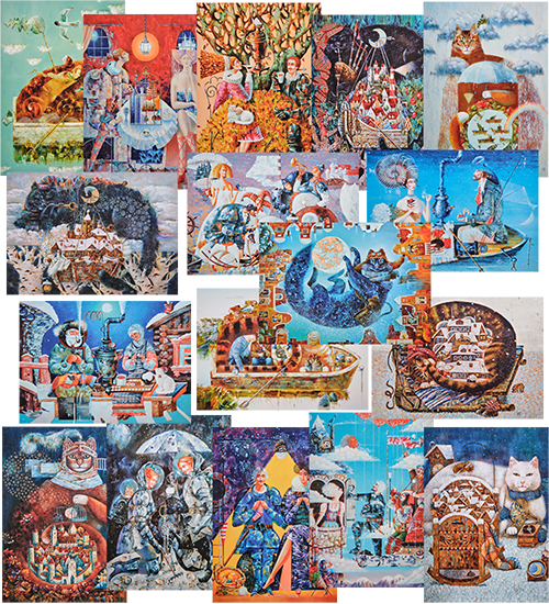 Набор из 17 почтовых открыток Artangels Андрей и Марина Борис ANG-1663 113-505697