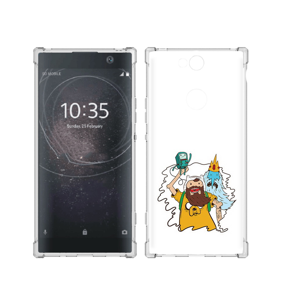 

Чехол MyPads Tocco для Sony Xperia XA2 Plus время приключений старый Финн, Прозрачный, Tocco