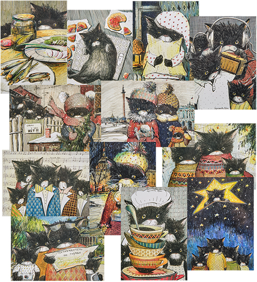 Набор из 12 почтовых открыток Artangels Н.Герасимова ANG-1662 113-505696