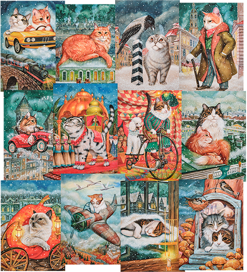Набор из 12 почтовых открыток Artangels А.Савченко ANG-1664 113-505698