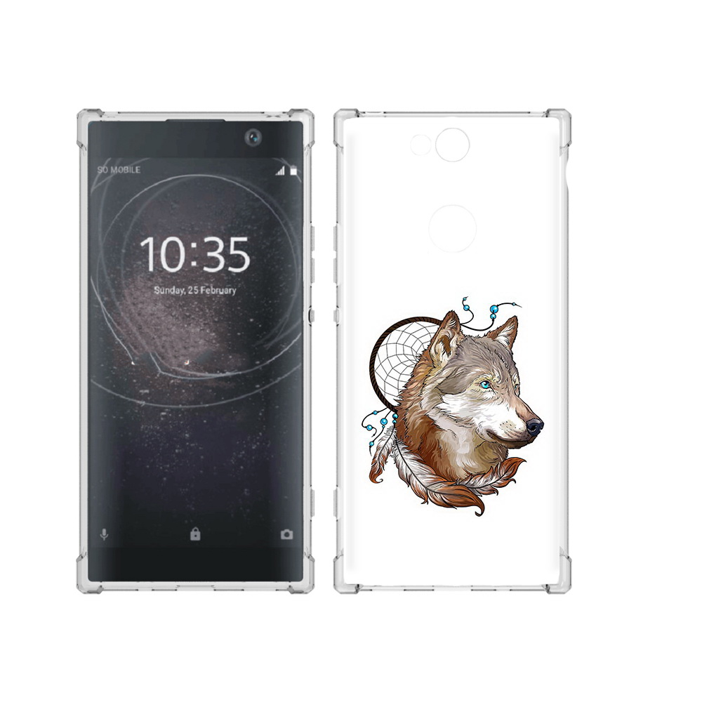 

Чехол MyPads Tocco для Sony Xperia XA2 Plus волк и ловец снов, Прозрачный, Tocco