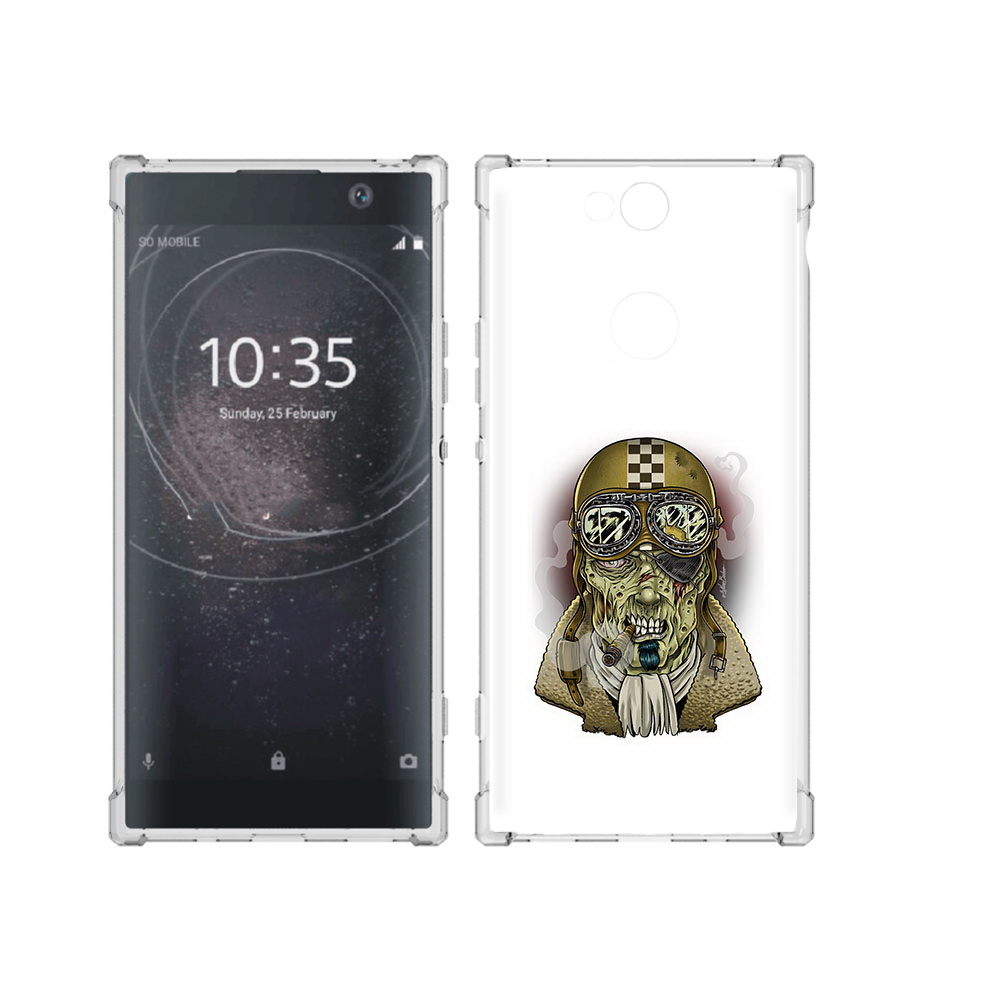 

Чехол MyPads Tocco для Sony Xperia XA2 Plus военный зомби, Прозрачный, Tocco
