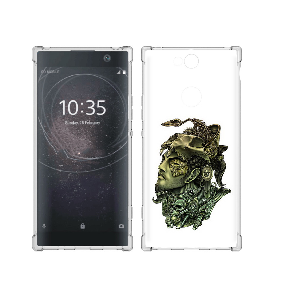 

Чехол MyPads Tocco для Sony Xperia XA2 Plus бронзовый воин, Прозрачный, Tocco