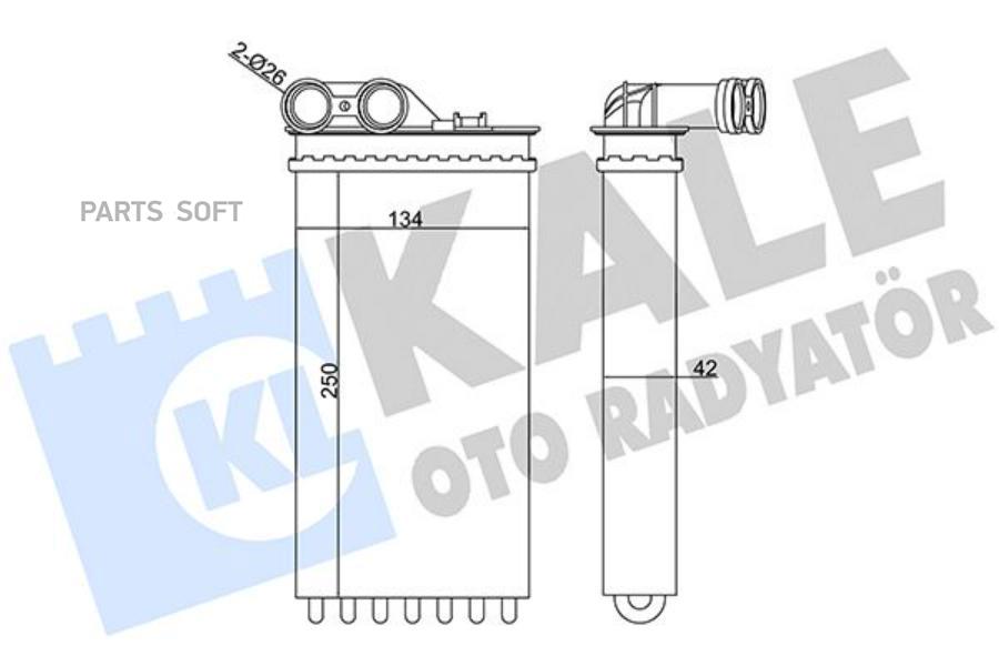 

KALE Радиатор отопителя CITROEN C4 I- PEUGEOT 307 307 CC 307 SW HEATER