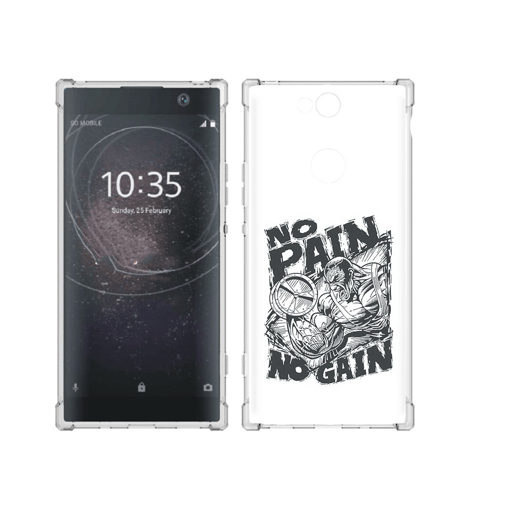 

Чехол MyPads Tocco для Sony Xperia XA2 Plus бодибилдинг тяжелая работа, Прозрачный, Tocco