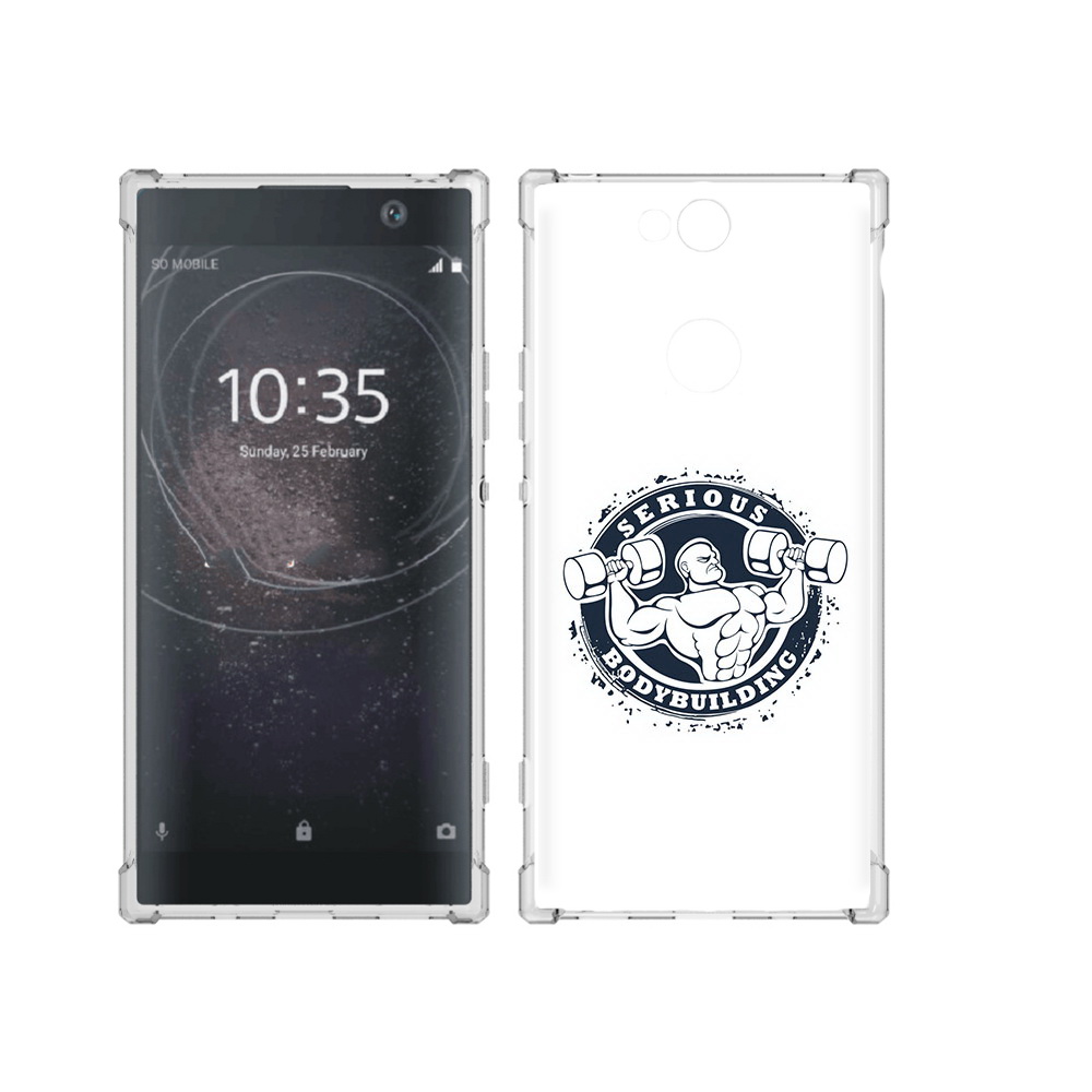 

Чехол MyPads Tocco для Sony Xperia XA2 Plus бодибилдинг воля к победе, Прозрачный, Tocco