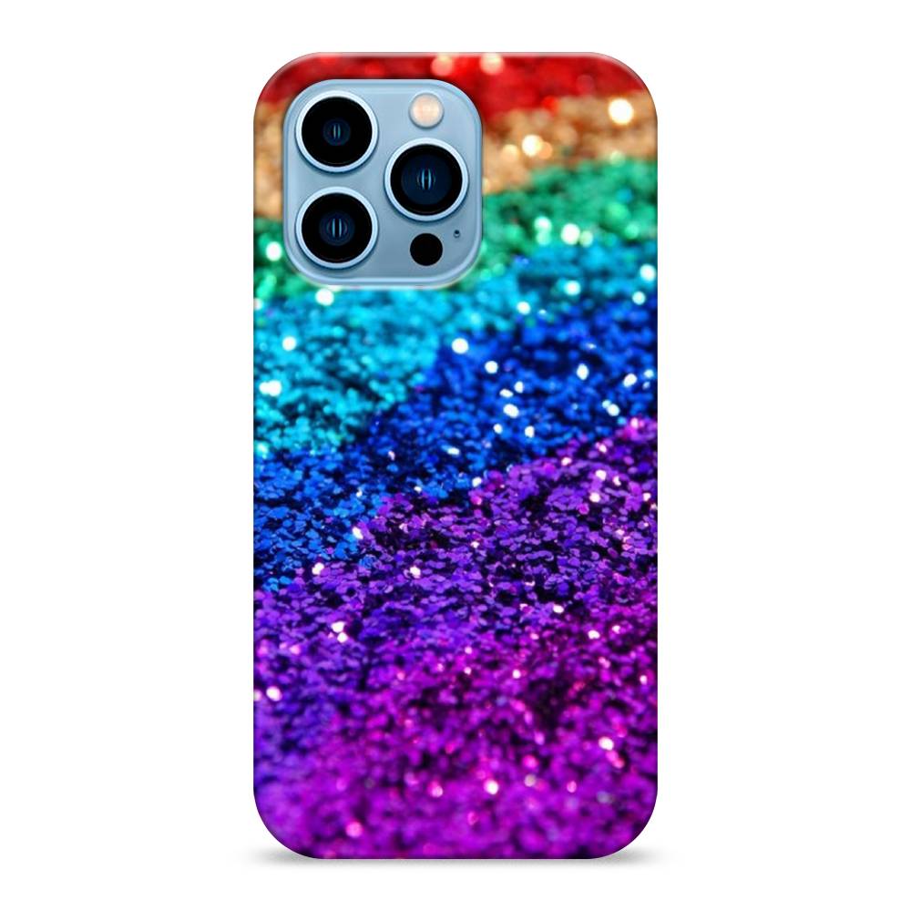 

Пластиковый чехол "Блестящая радуга рисунок" на Apple iPhone 13 Pro, 14320-2