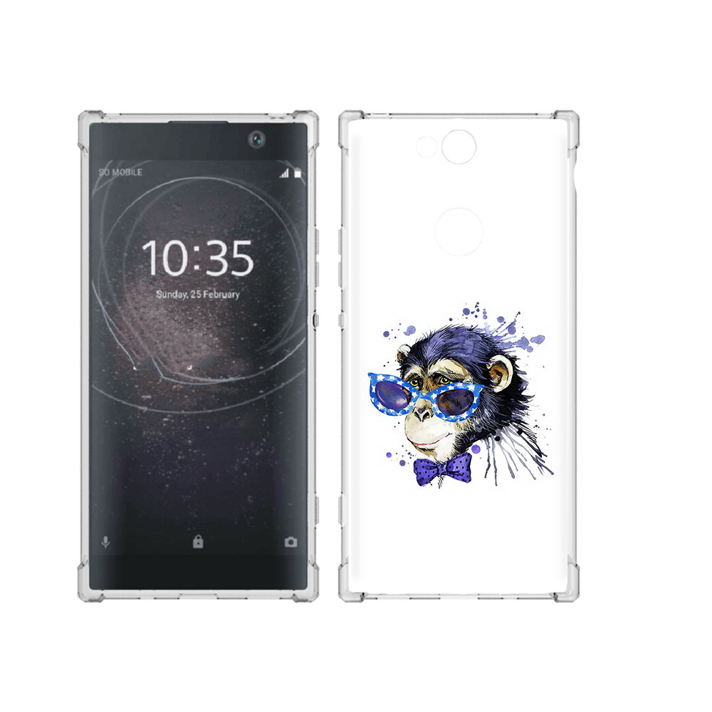 

Чехол MyPads Tocco для Sony Xperia XA2 Plus акварельная обезьяна, Прозрачный, Tocco