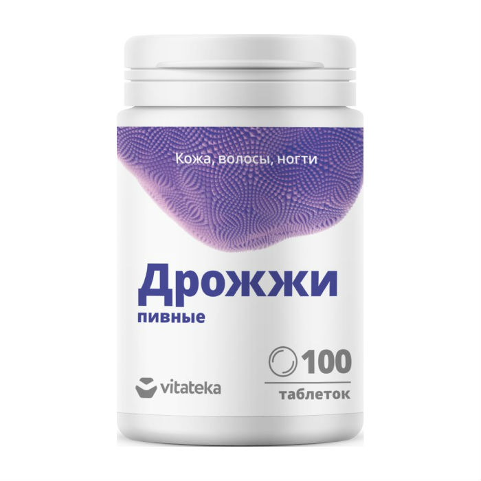 Купить Дрожжи пивные Vitateka таблетки 500 мг 100 шт., Россия