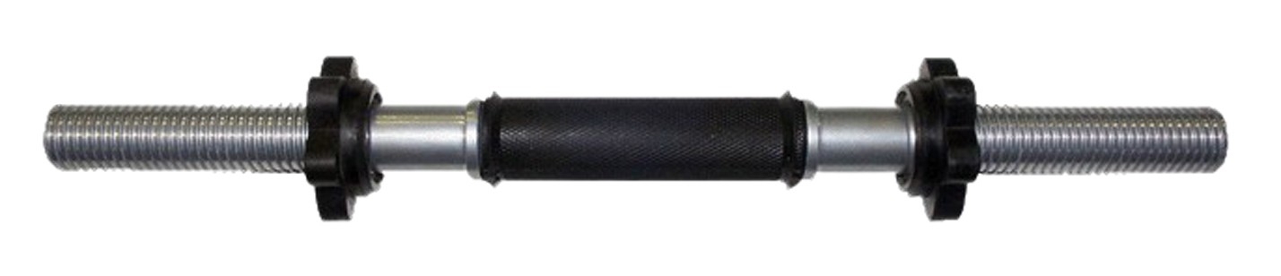 фото Гриф гантельный "титан" d 31 мм обрезиненная ручка/гайка l450 мм titan