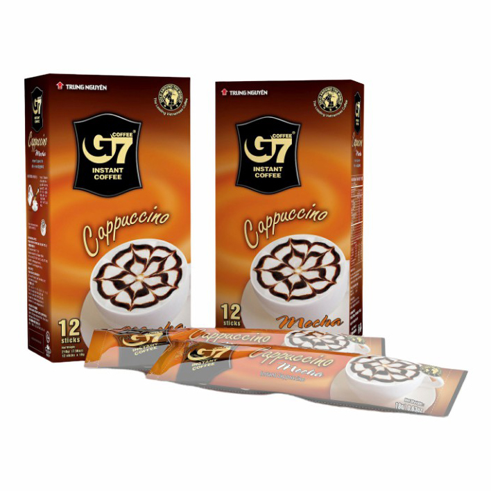 Кофе Trung Nguyen G7 Капучино Мокка 3 в 1 растворимый в дрип-пакете 18 г х 12 шт