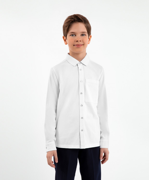 Рубашка детская Gulliver 223GSBC1412 белый, 164