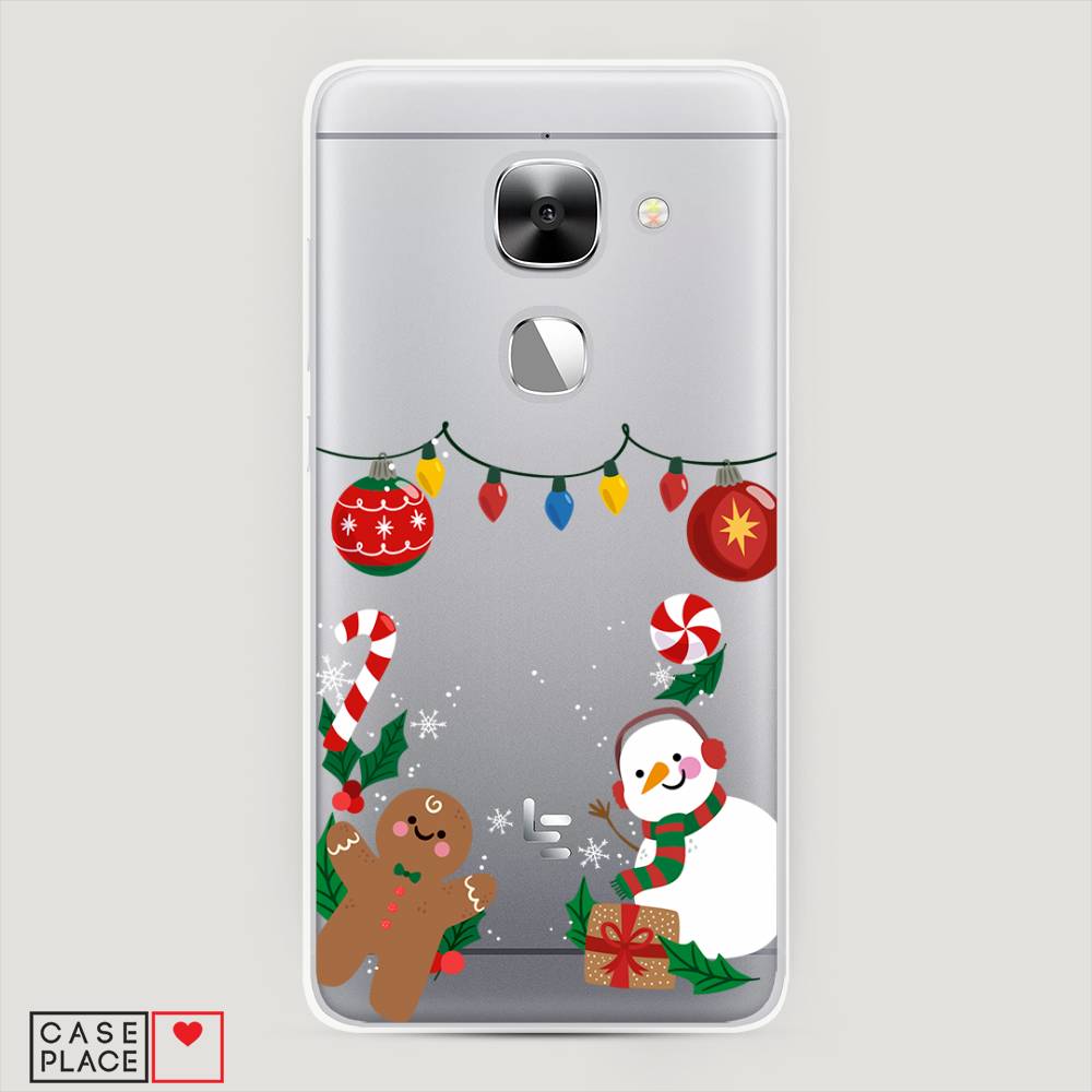 

Чехол на LeEco Le 2 "Новогоднее настроение", Коричневый;красный;зеленый, 140150-5