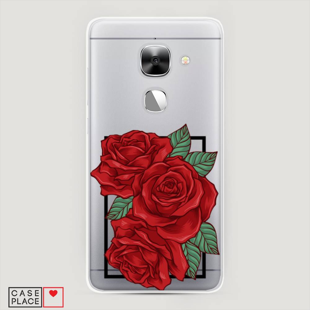 

Чехол на LeEco Le 2 "Три алые розы", Красный, 140150-2