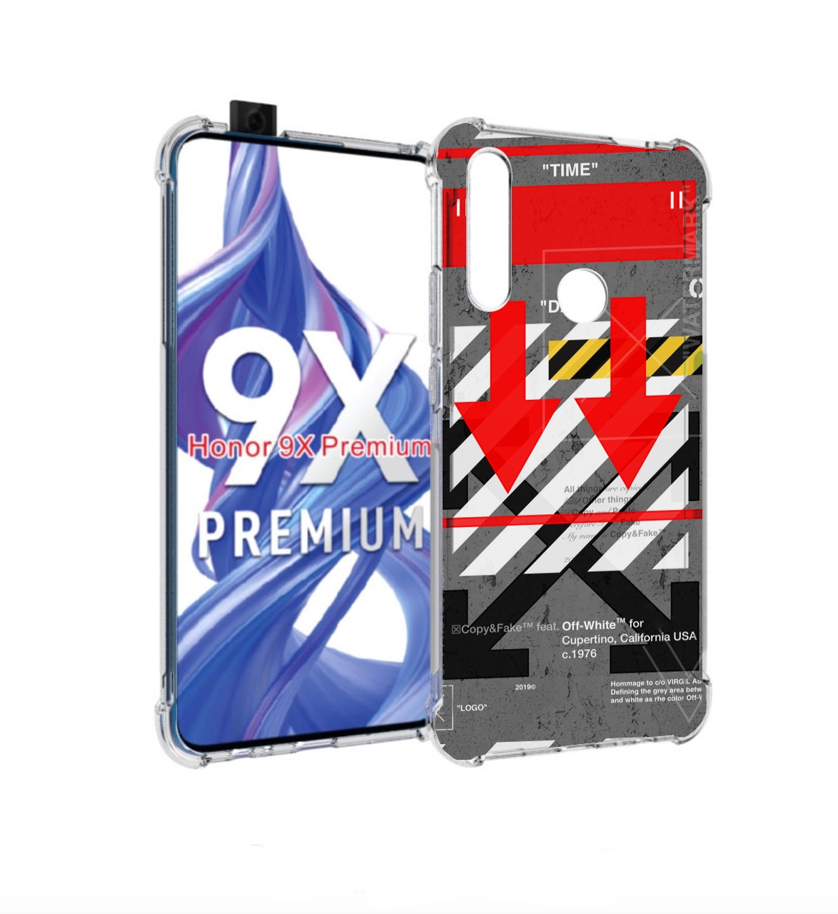 

Чехол бампер MyPads знаки-логотипы для Honor 9X (STK-LX1)., Прозрачный, Tocco