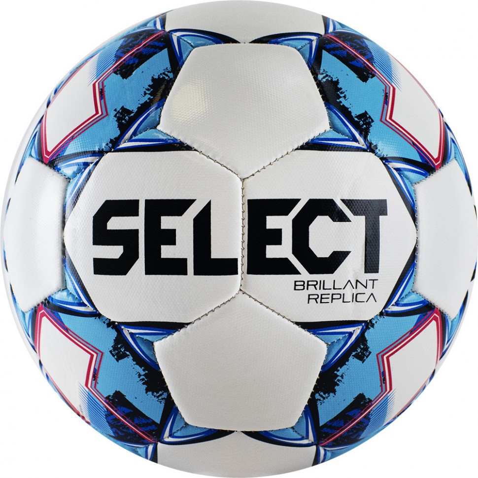 фото Футбольный мяч select brillant replica №5 white/blue