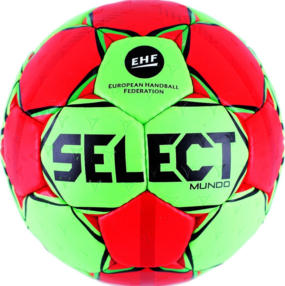 фото Мяч гандбольный "select mundo" арт. 846211-443, lille (р.1),мат.пу,руч.сш, зел-красн-черн