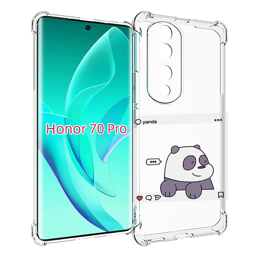 

Чехол MyPads пандочка-фотка для Honor 70 Pro / 70 Pro Plus, Прозрачный, Tocco