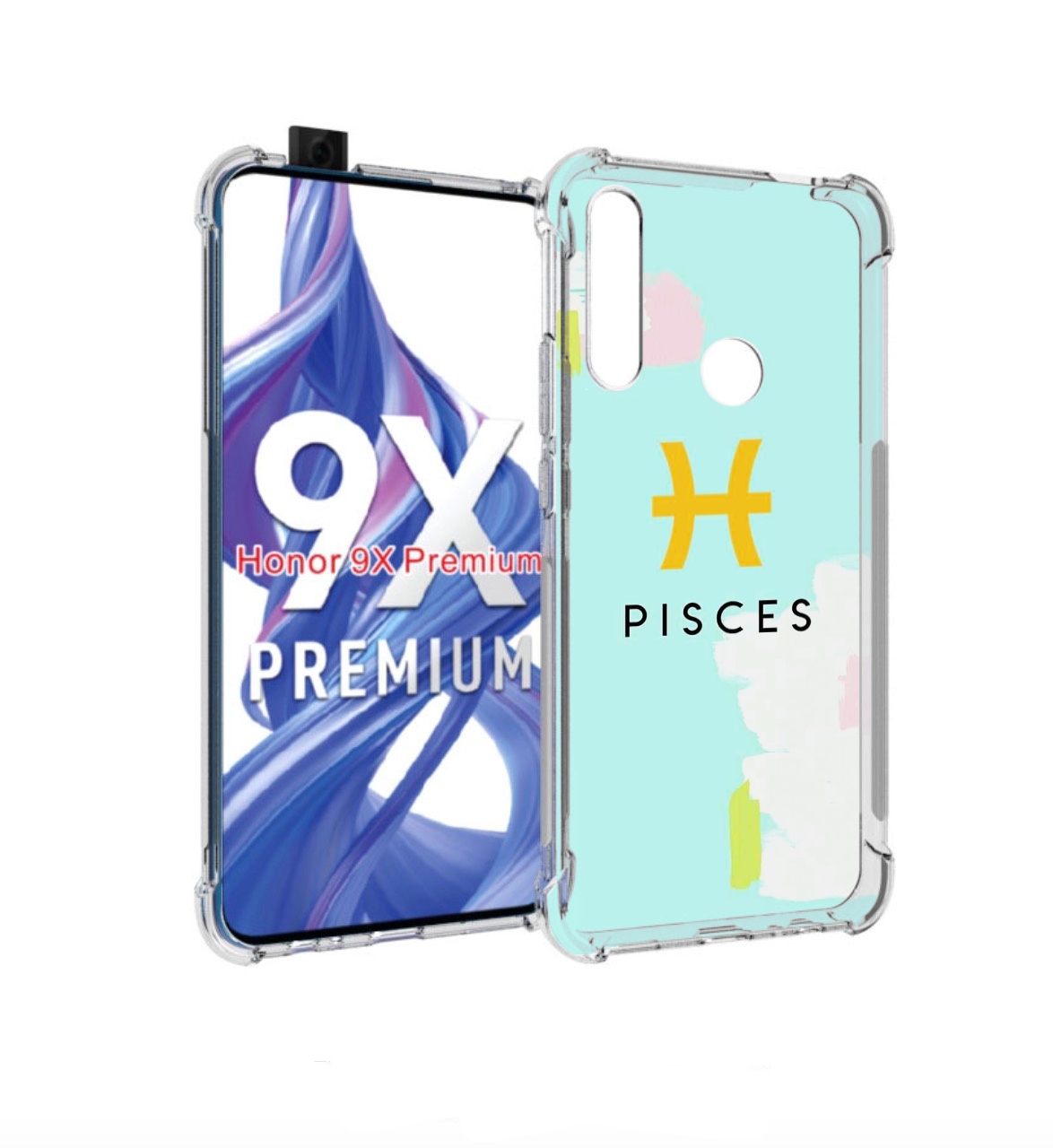 

Чехол бампер MyPads знак-зодиака-рыбы-2 для Honor 9X (STK-LX1)/H, Прозрачный, Tocco