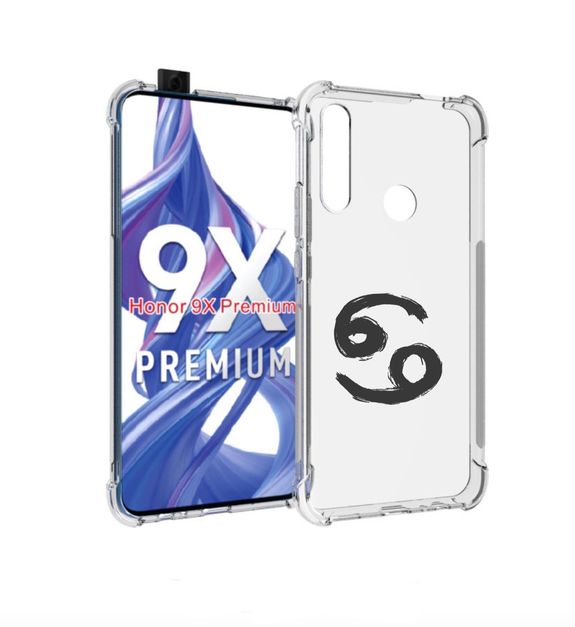

Чехол бампер MyPads знак-зодиака-рак-6 для Honor 9X (STK-LX1)/Hu, Прозрачный, Tocco
