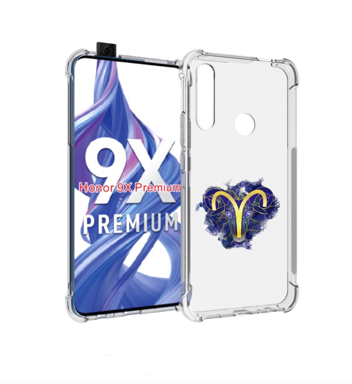 

Чехол бампер MyPads знак-зодиака-овен-8 для Honor 9X (STK-LX1)., Прозрачный, Tocco