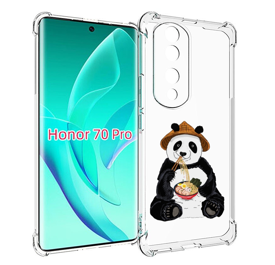 

Чехол MyPads панда-любит-лапшу для Honor 70 Pro / 70 Pro Plus, Прозрачный, Tocco