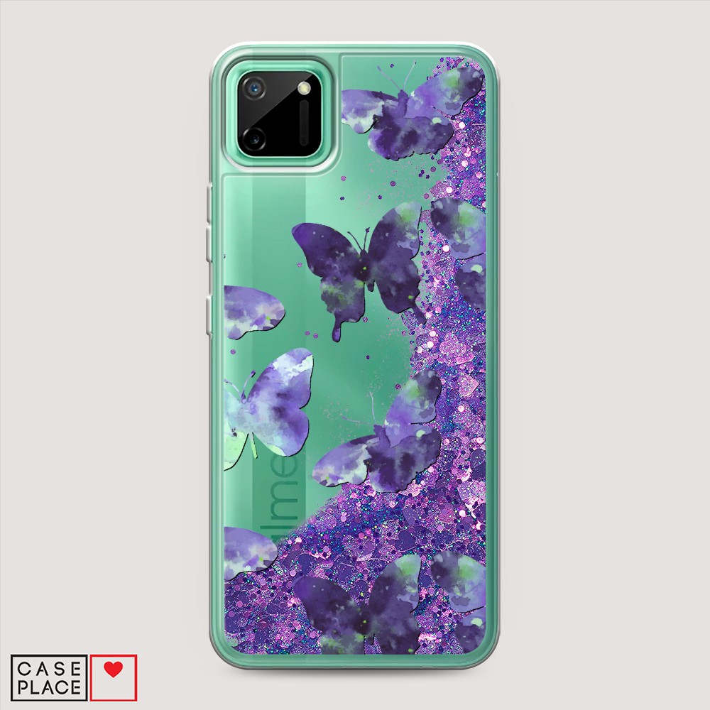 

Чехол Awog на Realme C11 2020 "Бабочки отпечатки", Разноцветный, 253892-1