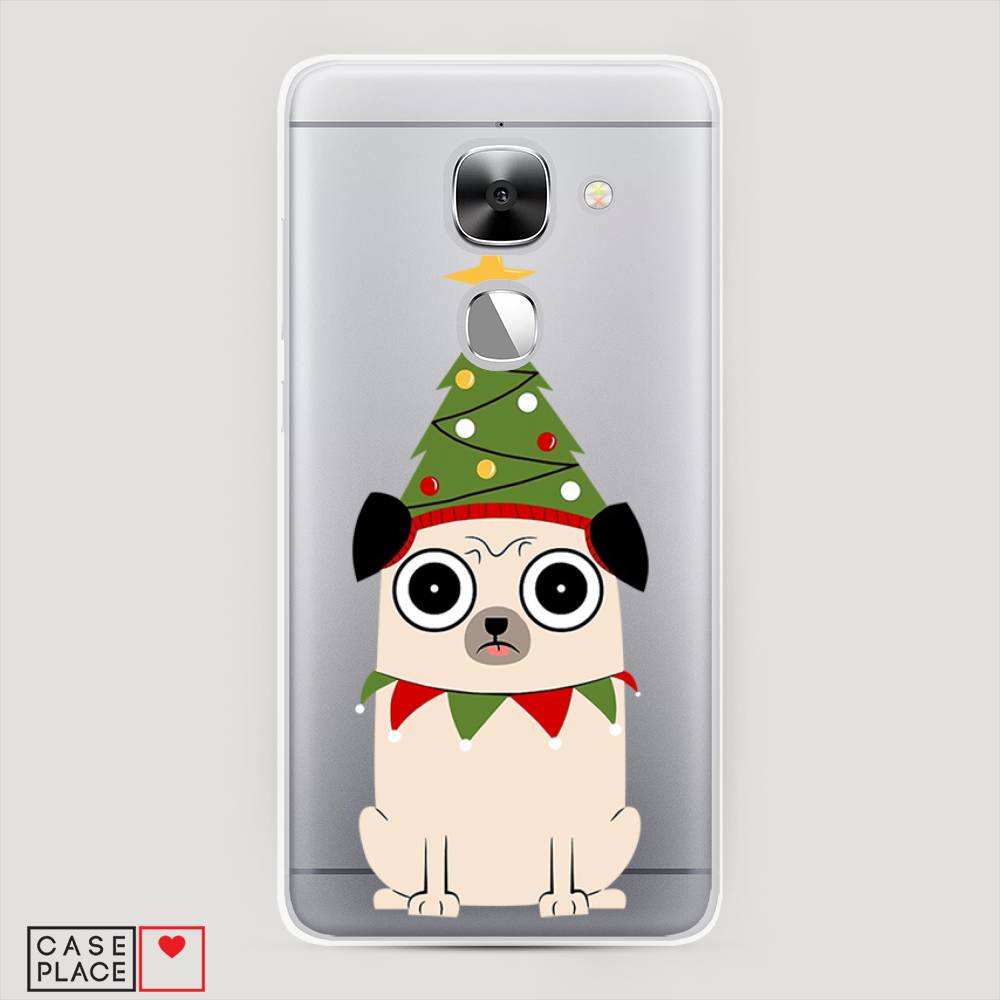 

Чехол на LeEco Le 2 "Собачка с ёлочкой", Бежевый;красный;зеленый, 140150-1