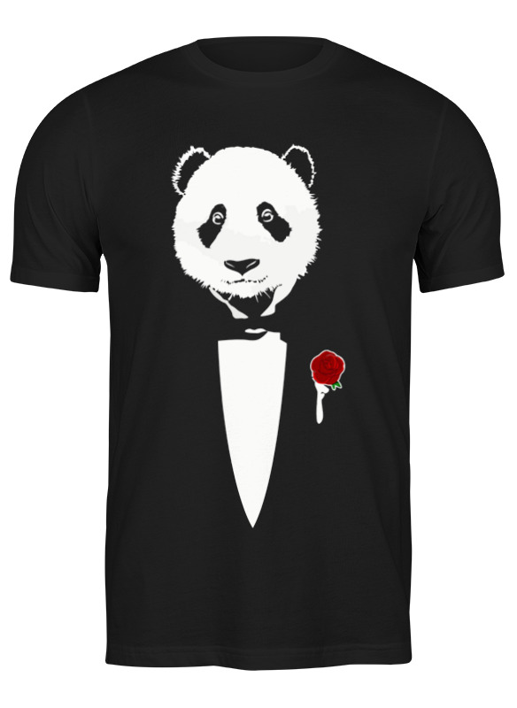 

Футболка мужская Printio Panda godfather 1008549 черная 3XL, Черный, Panda godfather 1008549