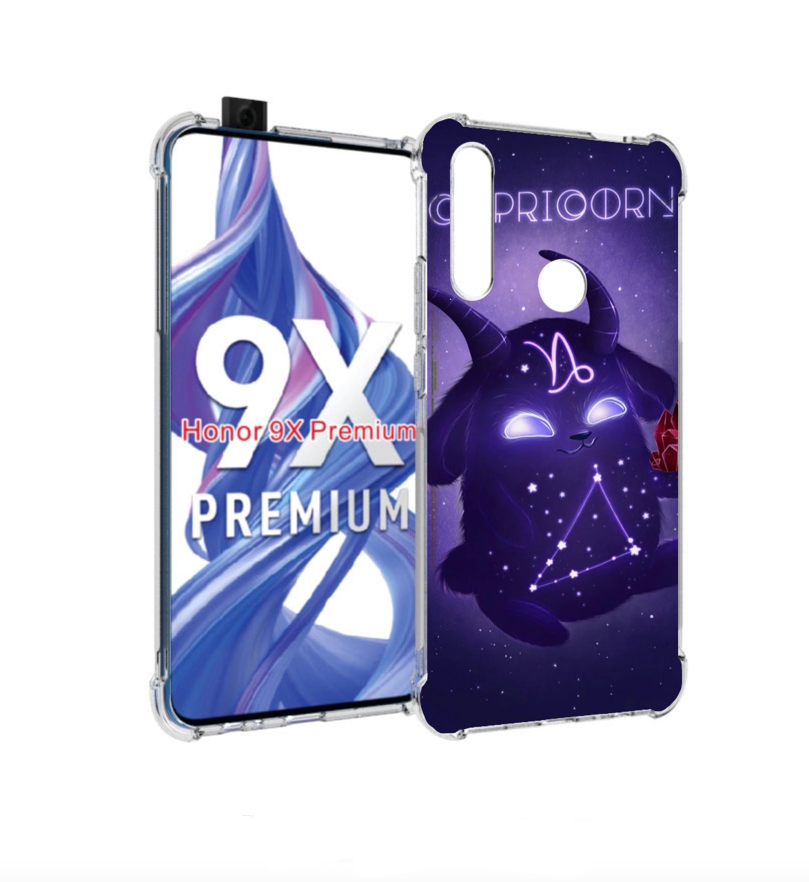 

Чехол бампер MyPads знак-зодиака-козерог-7 для Honor 9X (STK-LX1, Прозрачный, Tocco
