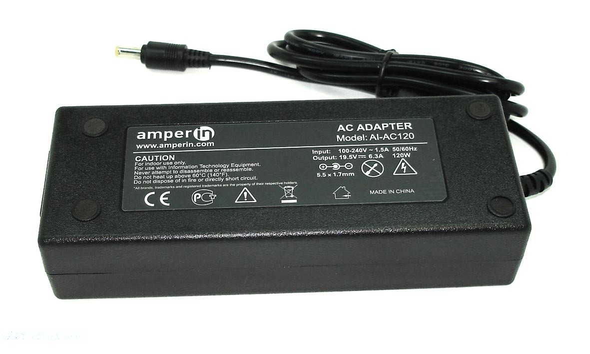 Блок питания сетевой адаптер Amperin AI-AC120 для ноутбуков Acer 19V 63A 55x17mm 1910₽