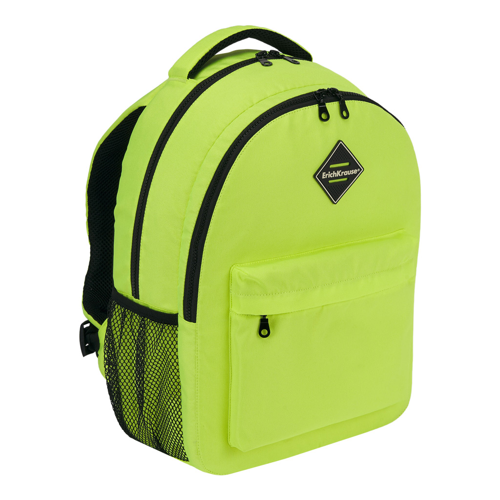 

Ученический рюкзак ErichKrause EasyLine с двумя отделениями 20L Neon Yellow, Зеленый