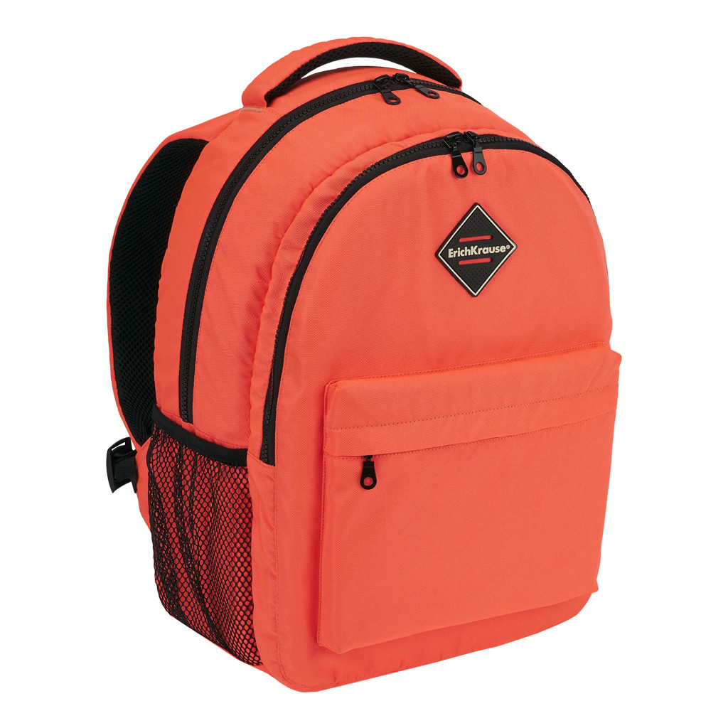 фото Ученический рюкзак erichkrause easyline с двумя отделениями 20l neon coral