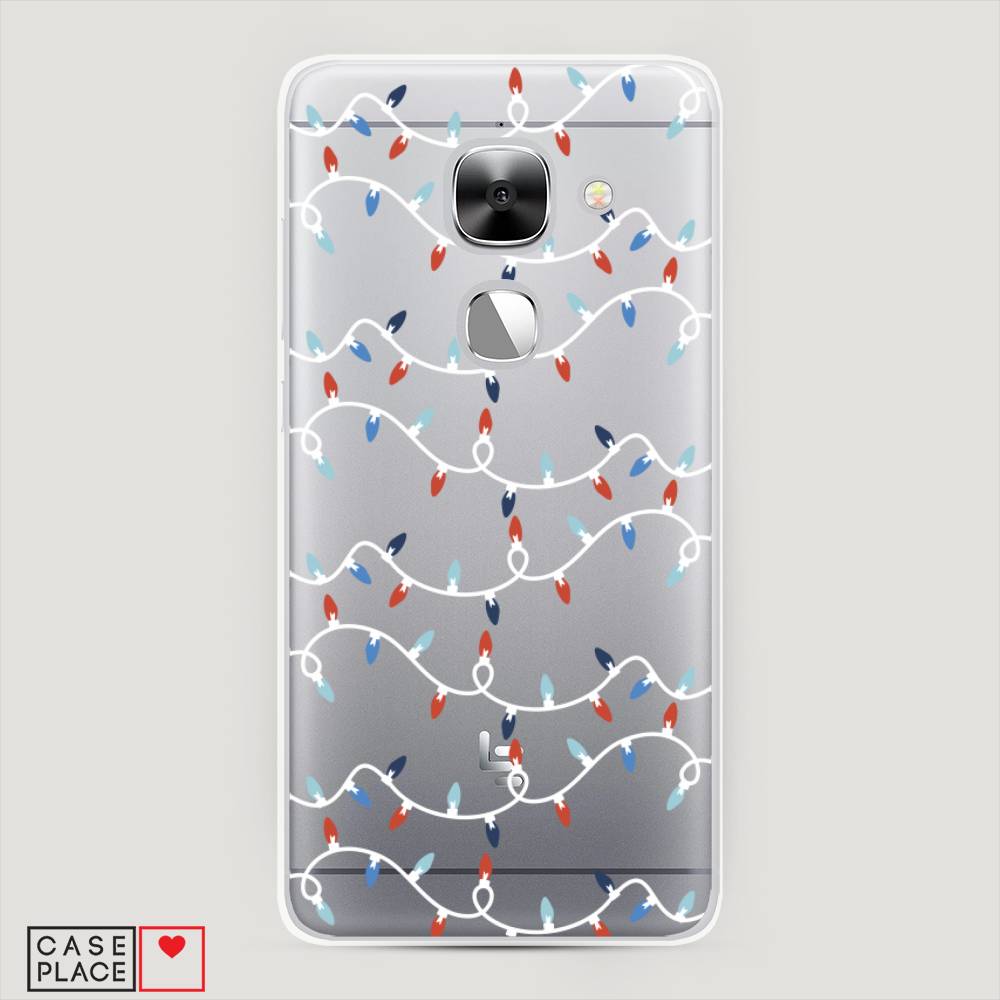 

Чехол на LeEco Le 2 "Разноцветная гирлянда", Белый;красный;синий, 140150-5