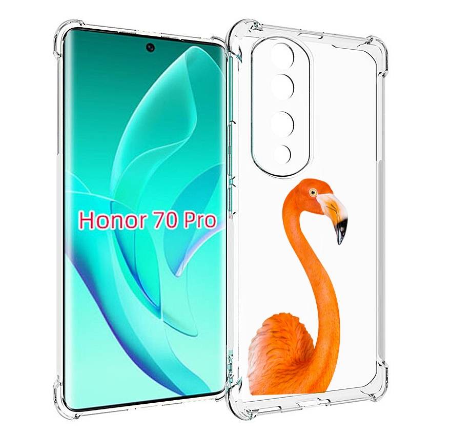 

Чехол MyPads оранжевый-фламинго для Honor 70 Pro / 70 Pro Plus, Прозрачный, Tocco