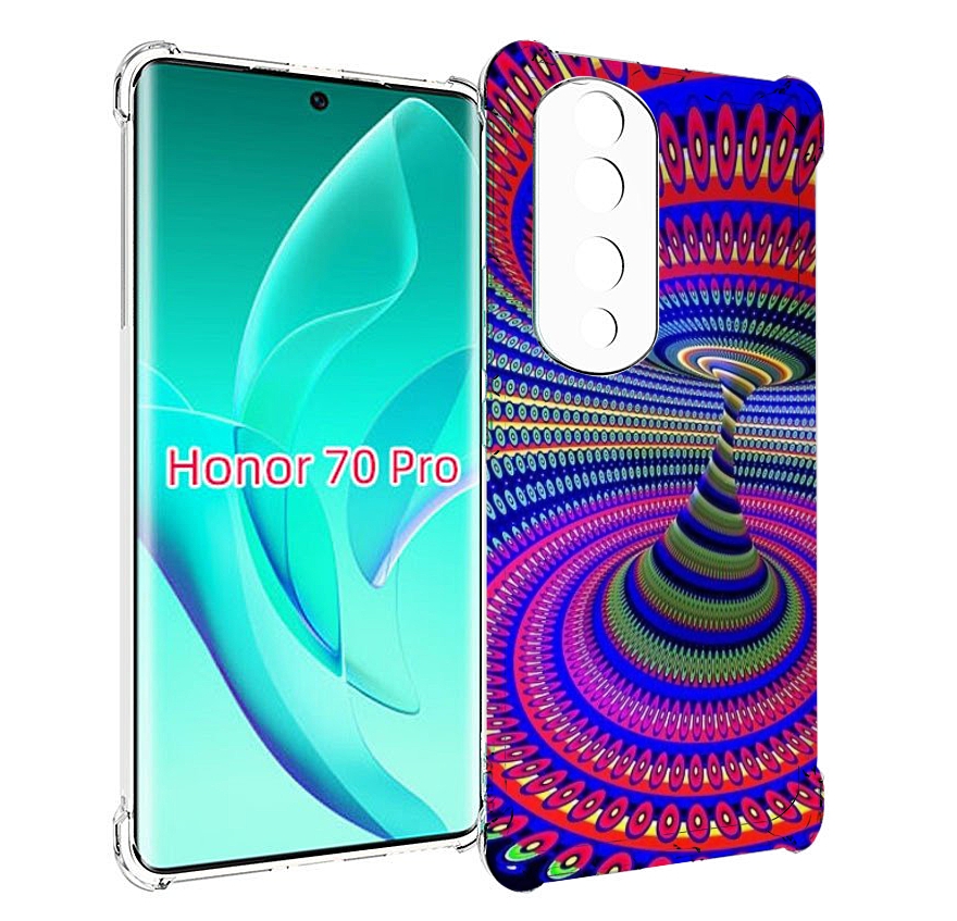 

Чехол MyPads оптическая иллюзия для Honor 70 Pro / 70 Pro Plus, Прозрачный, Tocco