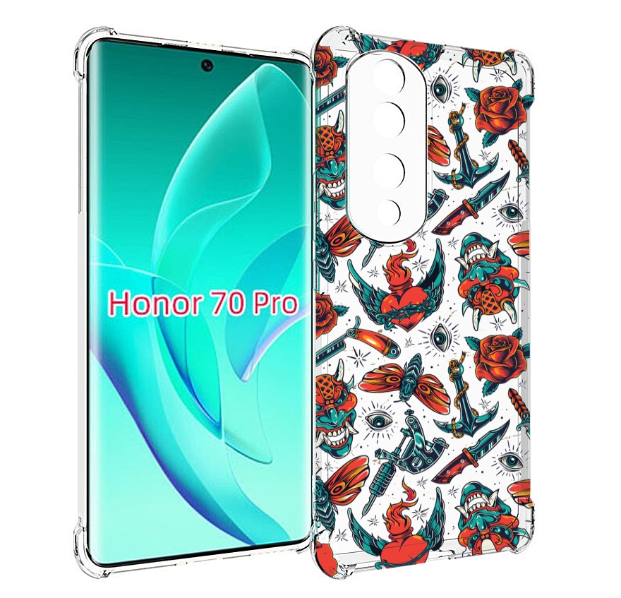 

Чехол MyPads олд-скул-пак для Honor 70 Pro / 70 Pro Plus, Прозрачный, Tocco
