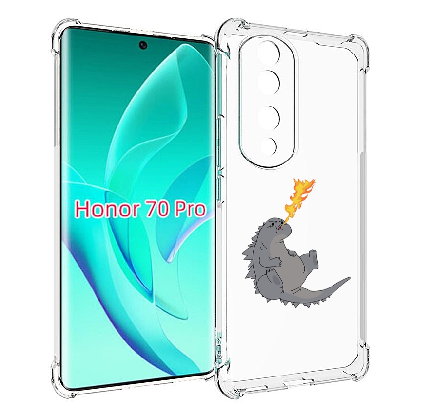

Чехол MyPads огнедышащий-дракончик для Honor 70 Pro / 70 Pro Plus, Прозрачный, Tocco