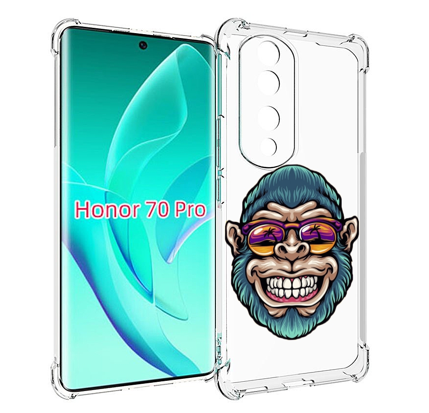 

Чехол MyPads обезьяна улыбается для Honor 70 Pro / 70 Pro Plus, Прозрачный, Tocco