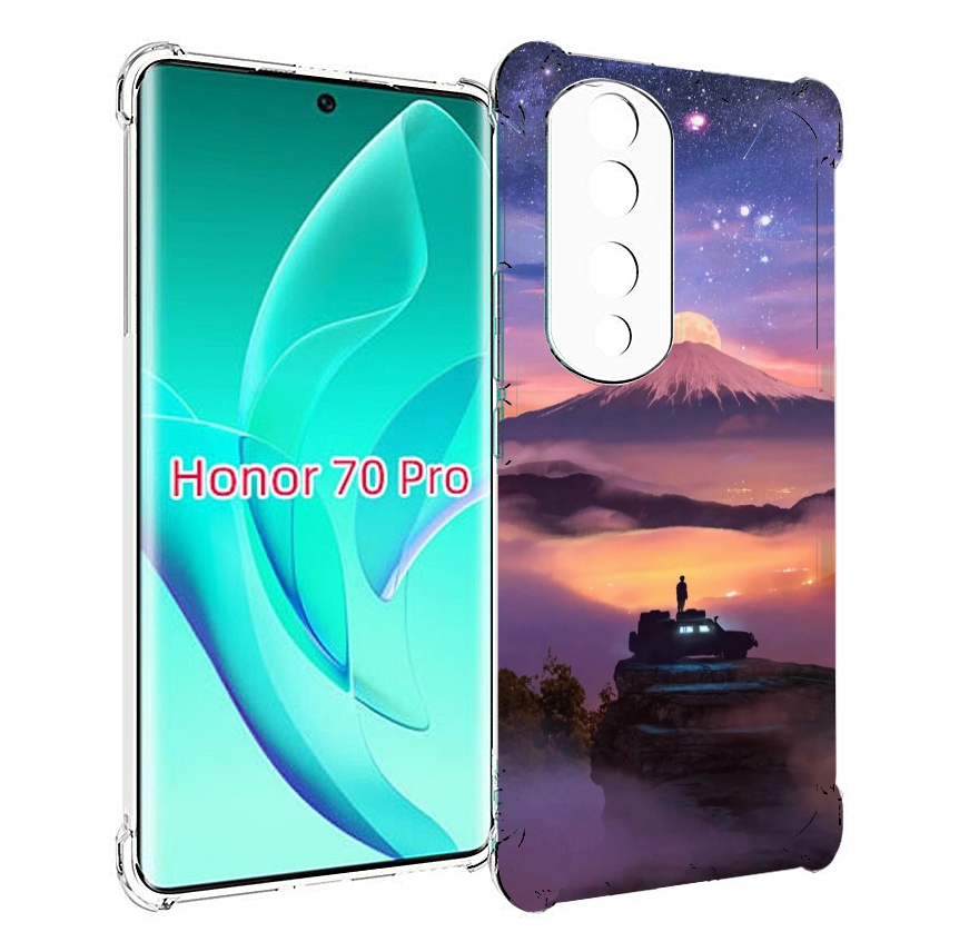 

Чехол MyPads ночь-в-горах для Honor 70 Pro / 70 Pro Plus, Прозрачный, Tocco