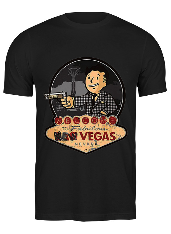 

Футболка мужская Printio Welcome to new vegas 0834197 черная 3XL, Черный, Welcome to new vegas 0834197