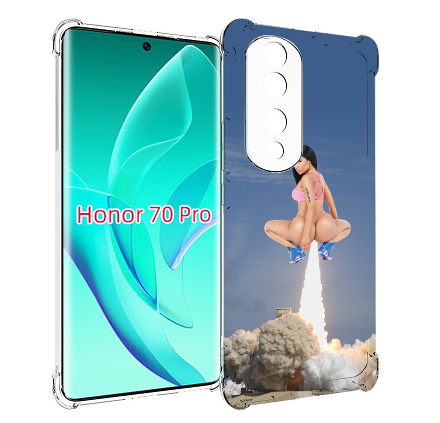 

Чехол MyPads ники-минаж-ракета детский для Honor 70 Pro / 70 Pro Plus, Прозрачный, Tocco
