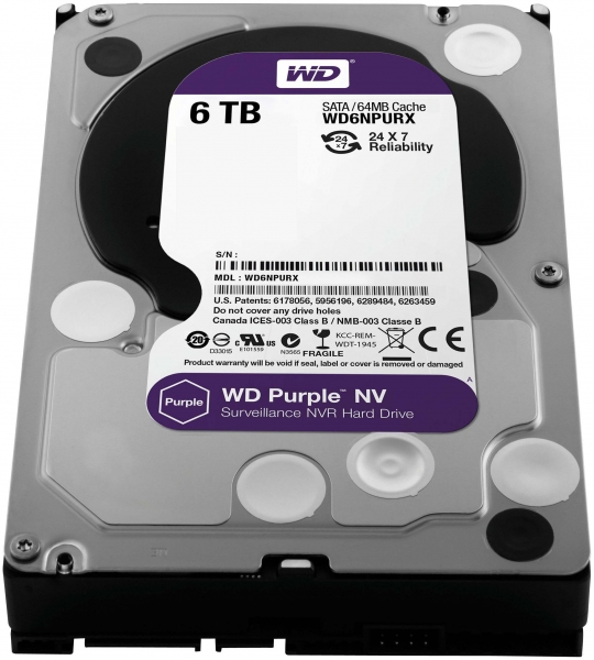 

Жесткий Диск Western Digital WD6NPURX 6Tb SATAIII 3.5" HDD, WD6NPURX