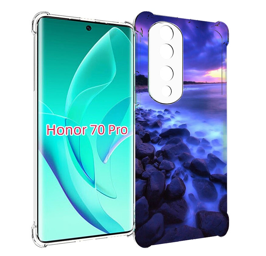 

Чехол MyPads неоновый берег для Honor 70 Pro / 70 Pro Plus, Прозрачный, Tocco