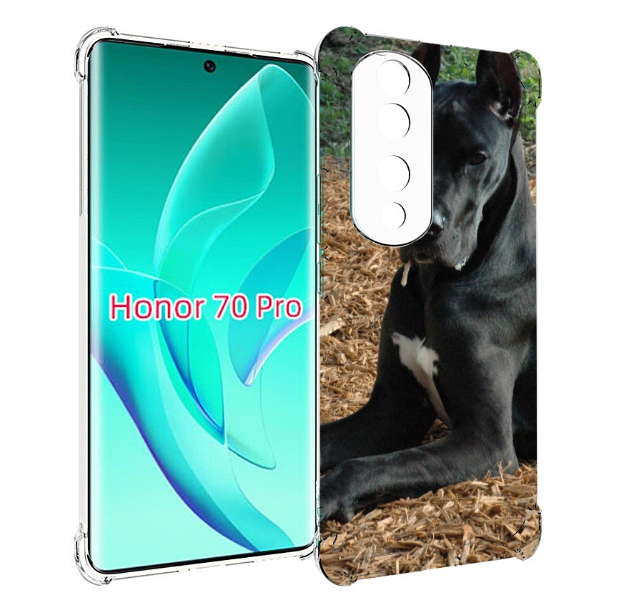 

Чехол MyPads немецкии дог для Honor 70 Pro / 70 Pro Plus, Прозрачный, Tocco